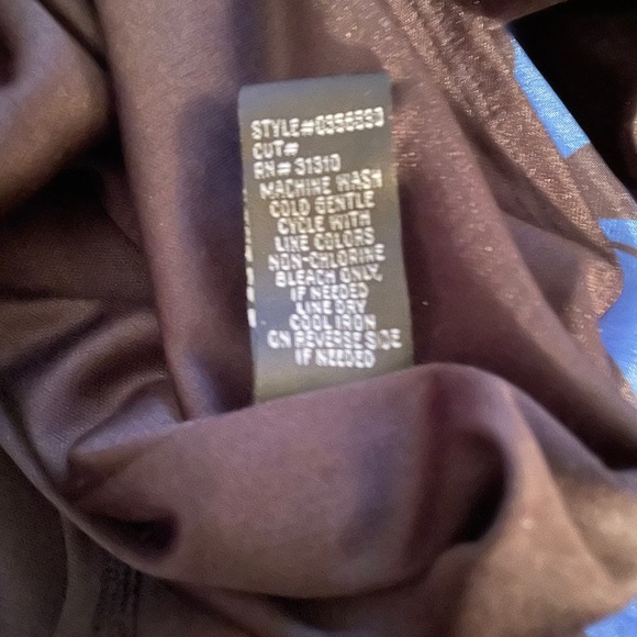 NWOTSblack velour like neck and bottom trim dress - Picture 7 of 9